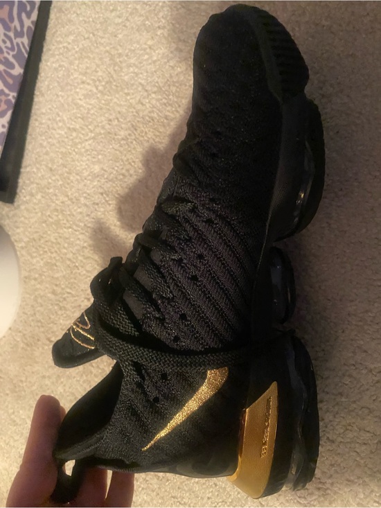 Nike LeBron 16 “I’m King” Black Athletic Sneakers with Gold Accent men’s 8.5 main image 9
